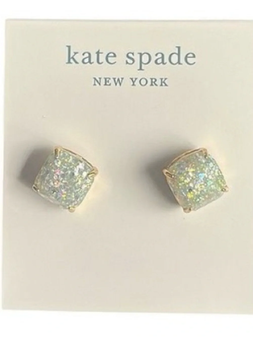 kate spade Opal Druzy Stud Earrings in Gold-Tone - Picture 1 of 2